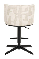 Tabouret De Bar/Comptoir Pivotant Graphique Beige | Richmond Cheyenne | OROA.fr