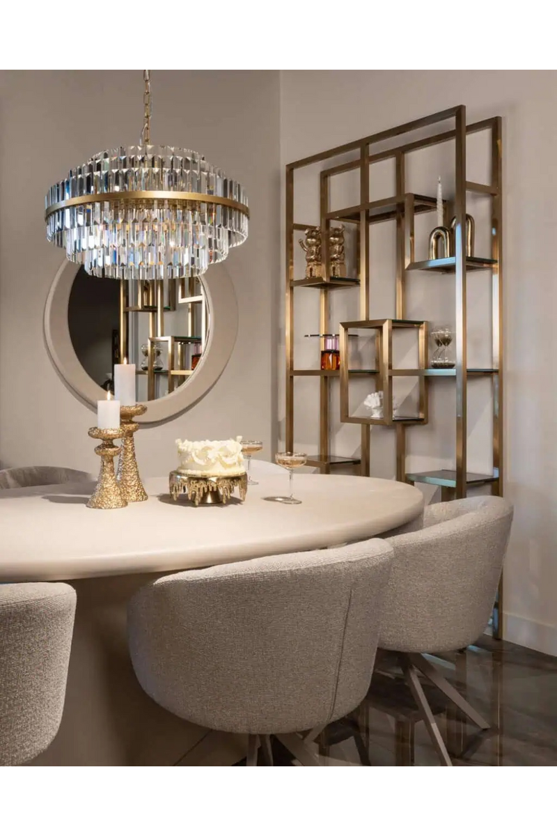 Chaise de Salle à Manger Pivotante Crème | Richmond Olivia | OROA.fr