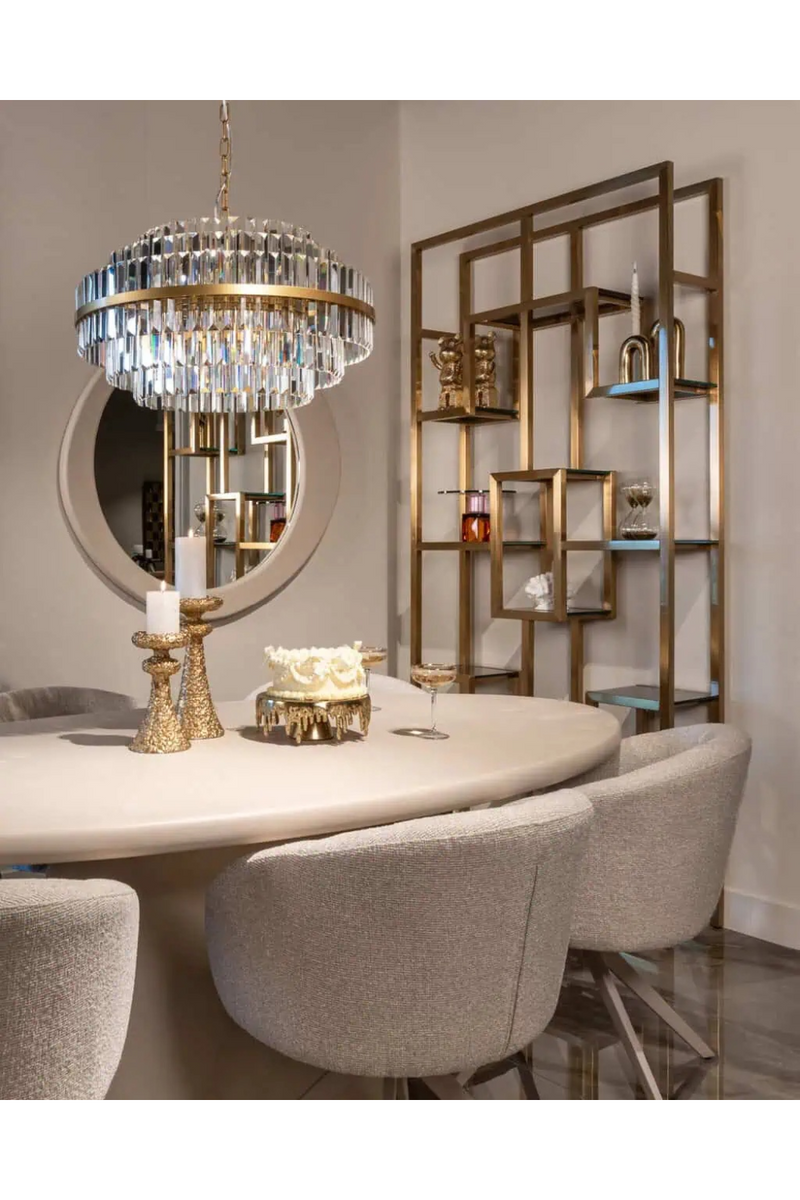 Chaise de Salle à Manger Pivotante Crème | Richmond Olivia | OROA.fr