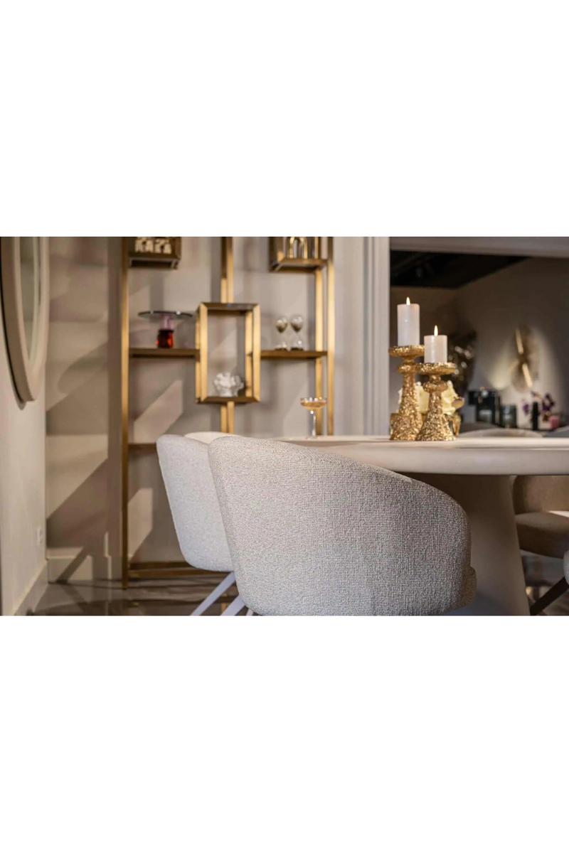 Chaise de Salle à Manger Pivotante Crème | Richmond Olivia | OROA.fr