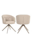 Chaise de Salle à Manger Pivotante Crème | Richmond Olivia | OROA.fr