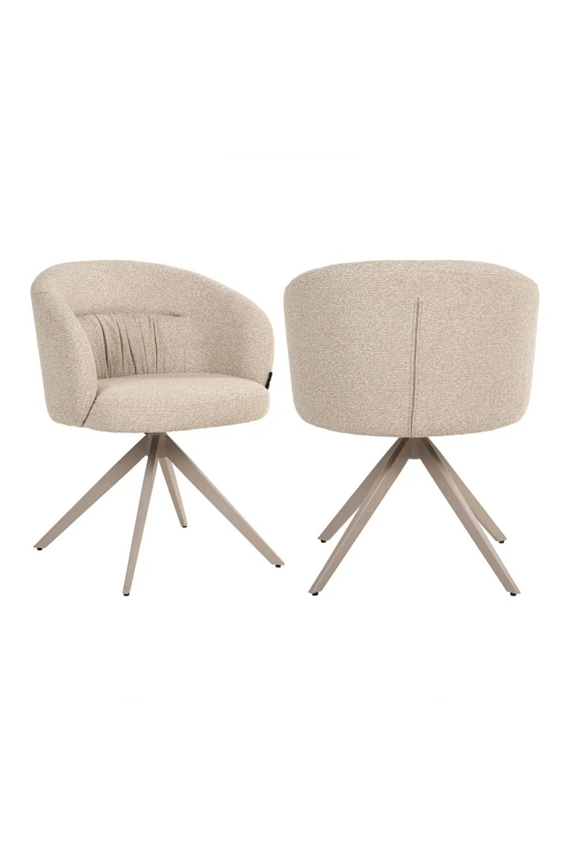 Chaise de Salle à Manger Pivotante Crème | Richmond Olivia | OROA.fr