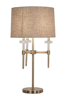 Lampe de table en or brossé | Richmond Interiors Josie | OROA.fr