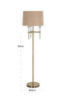 Lampadaire en or brossé | Richmond Interiors Josie | OROA.fr