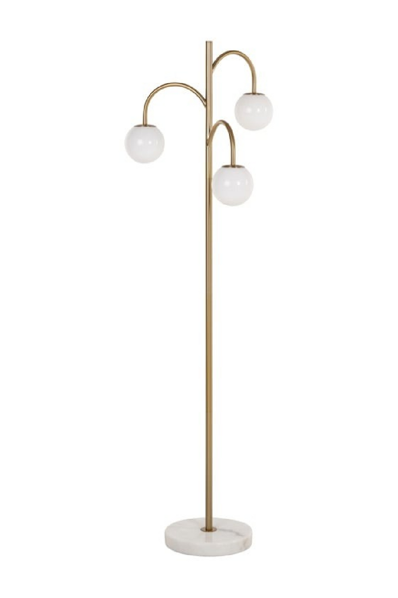 Lampadaire à trois sphères en verre | Richmond Interiors Janou | OROA.fr