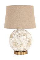 Lampe de table en coquillage blanc | Richmond Interiors Jamie | OROA.fr