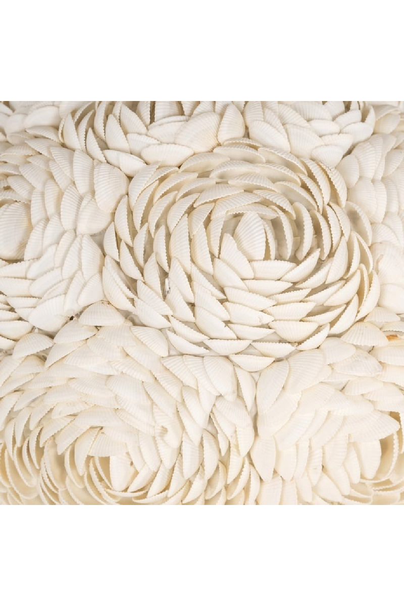 Lampe de table en coquillage blanc | Richmond Interiors Jamie | OROA.fr
