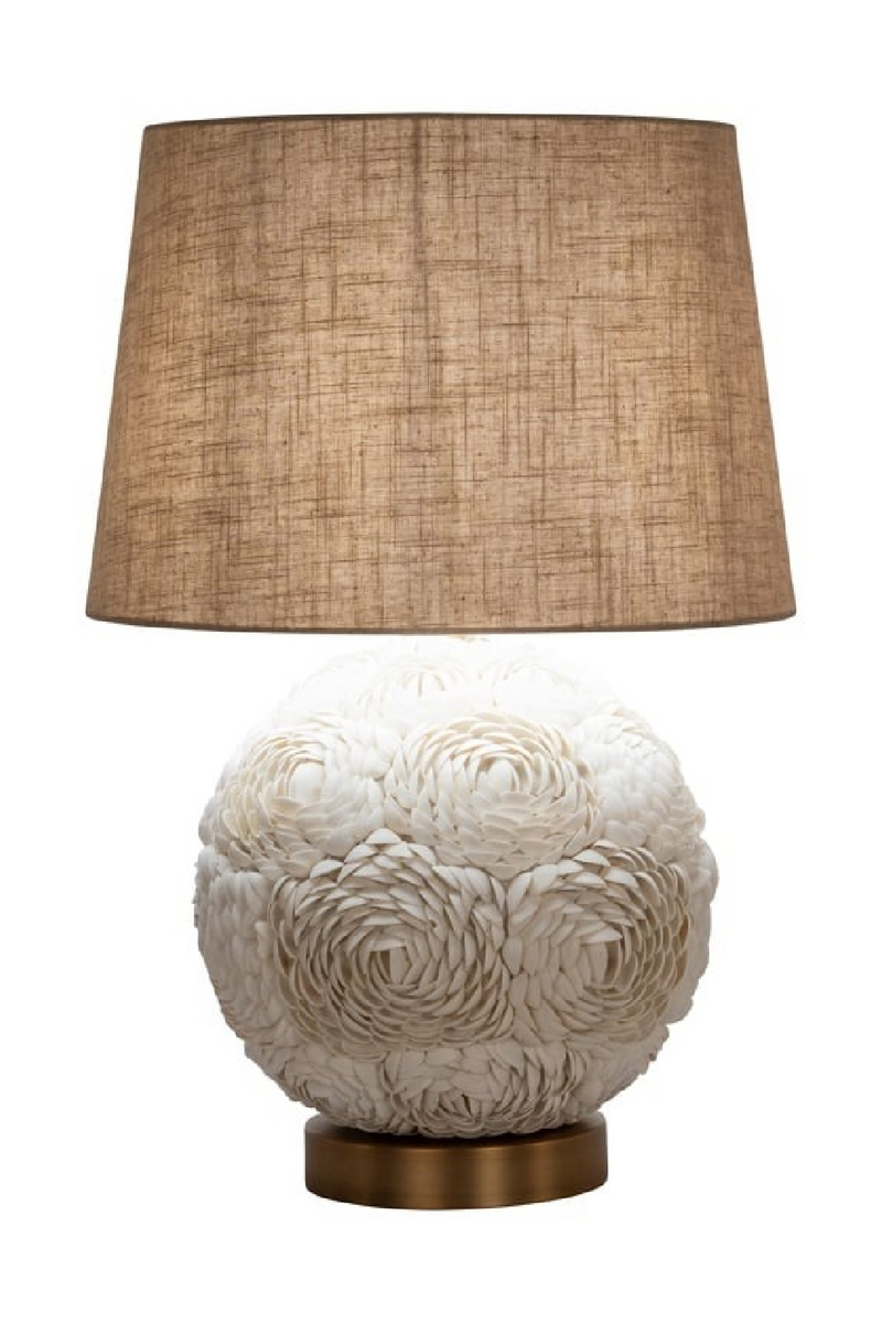 Lampe de table en coquillage blanc | Richmond Interiors Jamie | OROA.fr