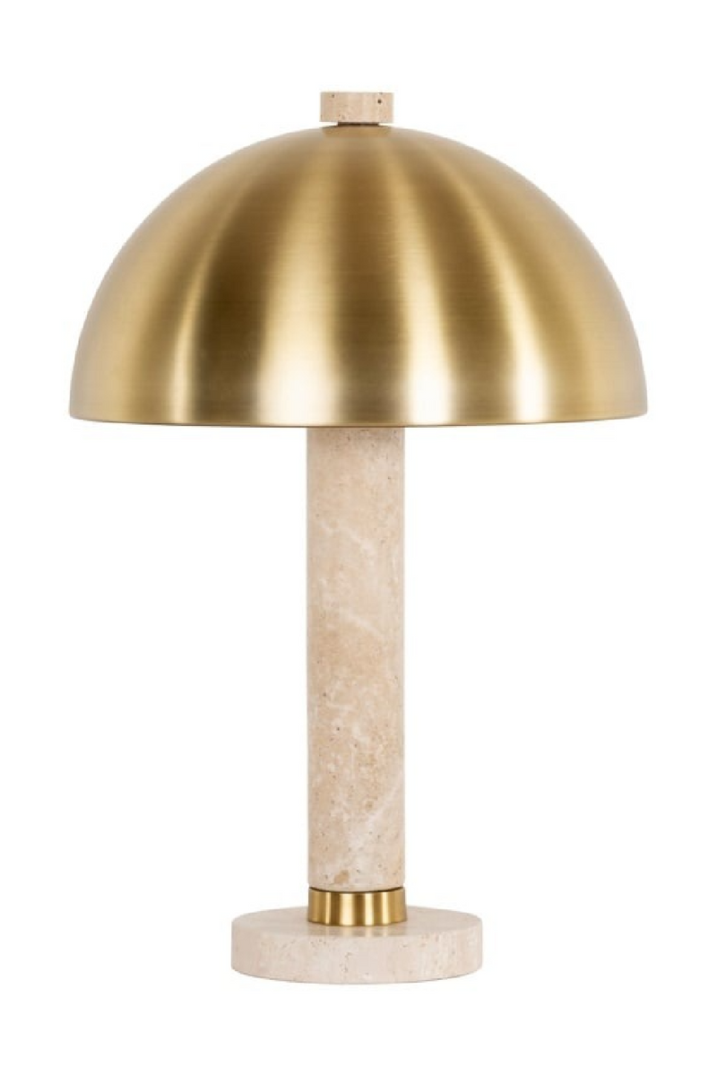 Lampe de table dôme en or brossé | Richmond Interiors Jara | OROA.fr