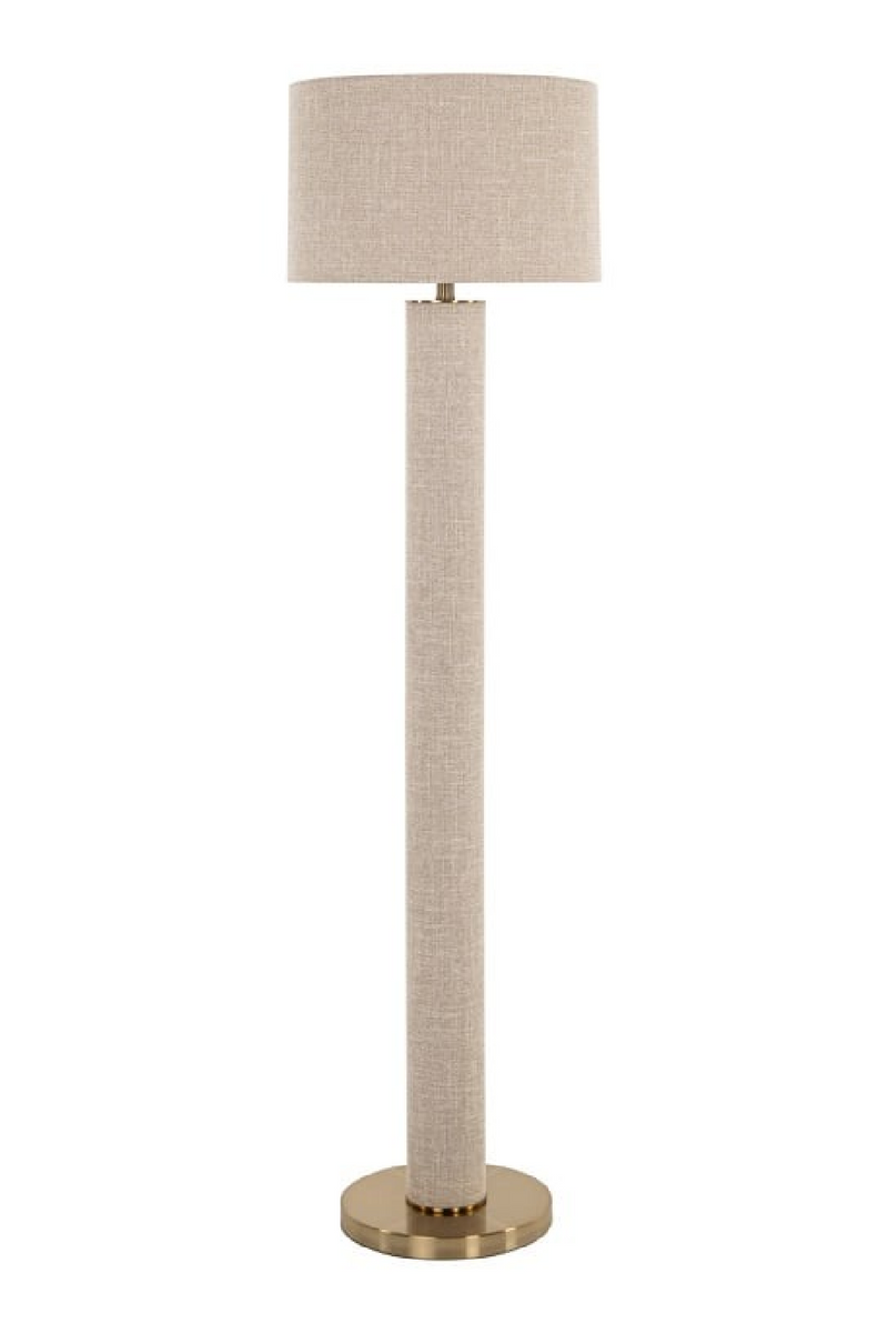 Lampadaire en lin beige | Richmond Interiors Joline | OROA.fr