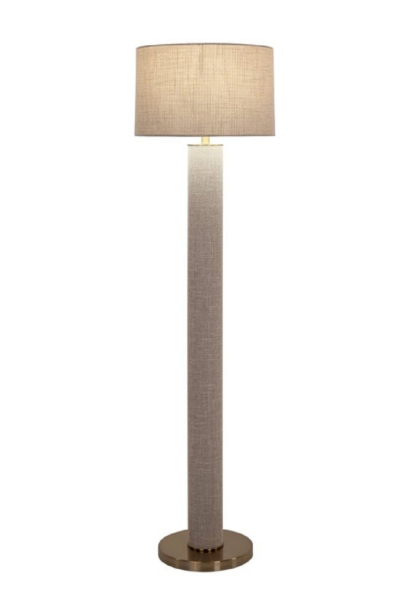 Lampadaire en lin beige | Richmond Interiors Joline | OROA.fr