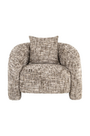 Fauteuil lounge brun à dossier courbé | Richmond Interiors Tuscany | OROA.fr