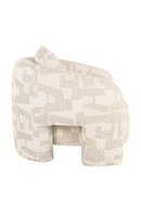 Beige Abstract Print Lounge Chair | Richmond Interiors Tuscany | OROA.fr