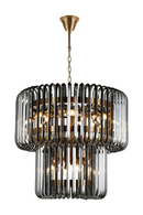 Lustre en verre fumé | Richmond Interiors Bryon | OROA.fr