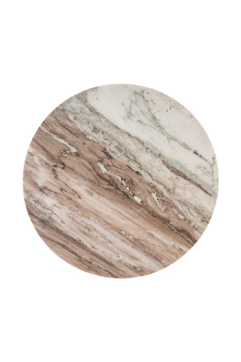 Table d’appoint en marbre beige | Richmond Interiors Barley | OROA.fr