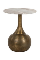 Table d’appoint avec base en or brossé | Richmond Interiors Sia | OROA.fr