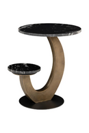 Table d’appoint avec plateaux en marbre noir | Richmond Tibby | OROA.fr