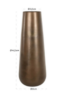 Vase en laiton antique | Richmond Interiors Kenza | OROA.fr