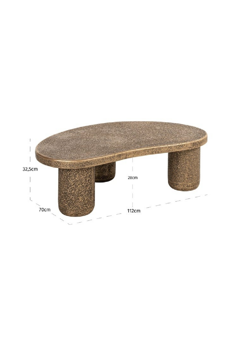 Table basse en bronze texturé | Richmond Kenobi | OROA.fr