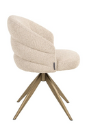 Fauteuil pivotant capitonné crème | Richmond Interiors Zendaya | OROA.fr