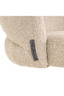 Fauteuil pivotant capitonné crème | Richmond Interiors Zendaya | OROA.fr