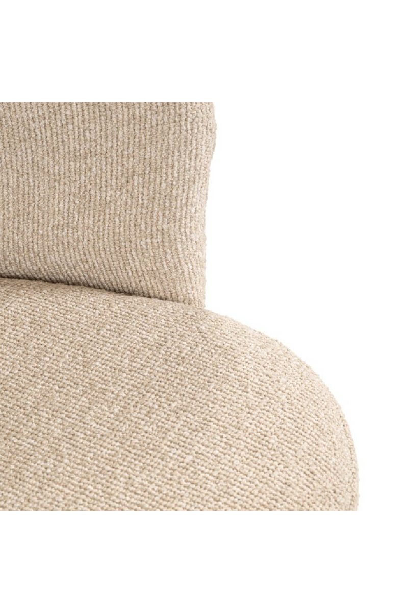 Fauteuil pivotant capitonné crème | Richmond Interiors Zendaya | OROA.fr