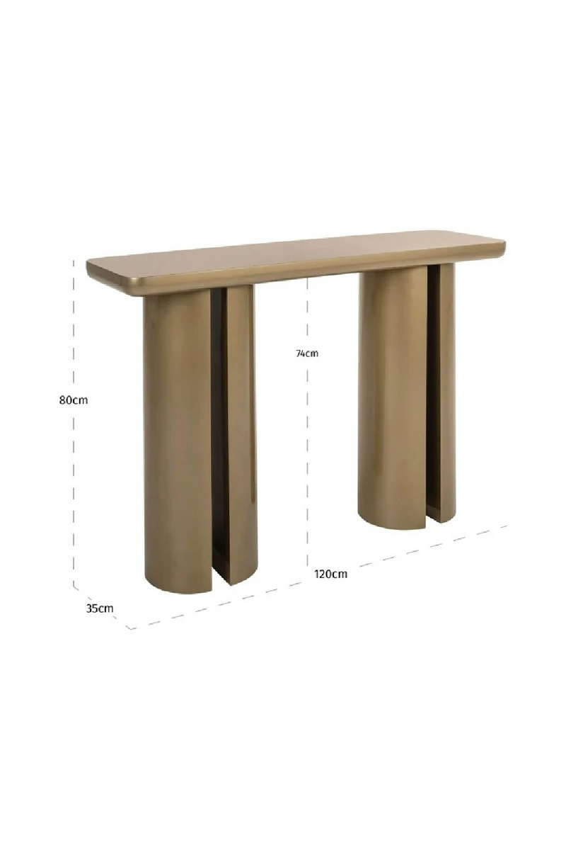 Table console à pieds cylindriques | Richmond Interiors Whisker | OROA.fr