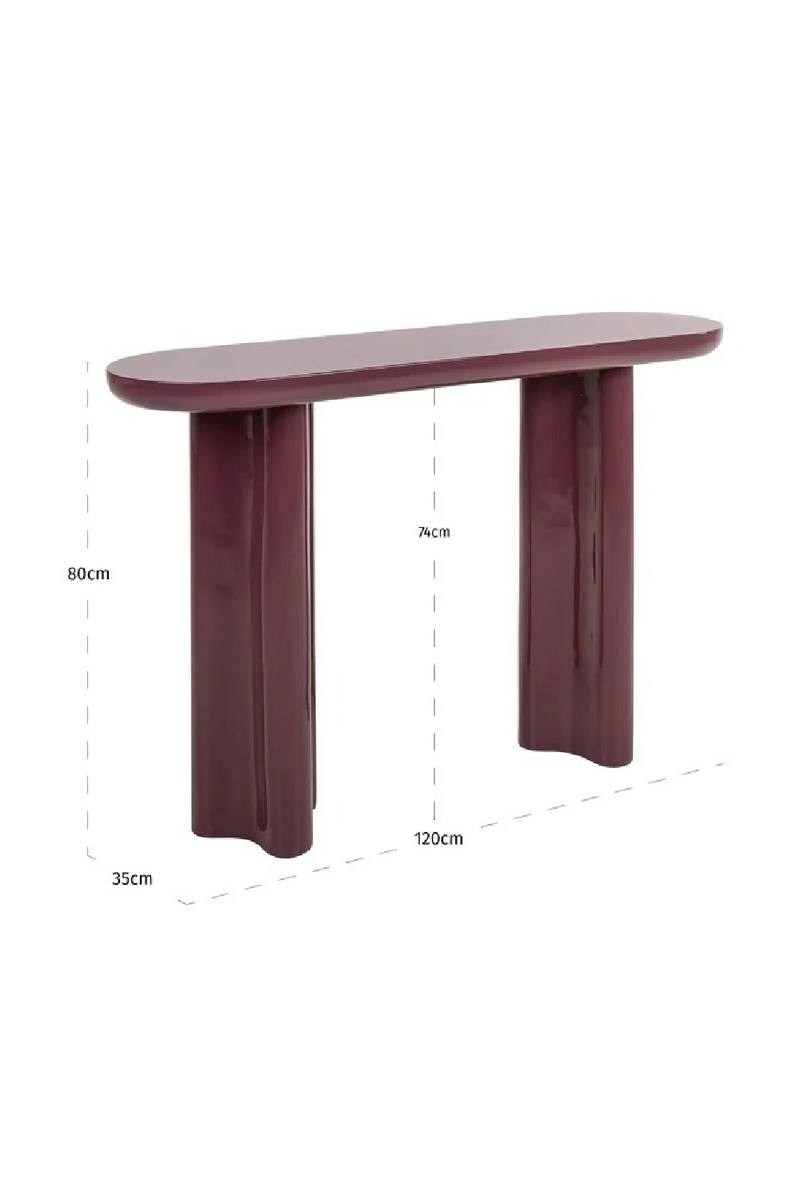 Console en fibre de verre brillante | Richmond Interiors Sunny | OROA.fr