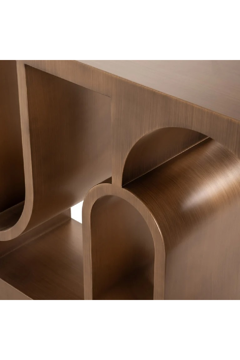 Console en or brossé | Richmond Interiors Lugano | OROA.fr