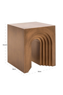 Table d’appoint arquée en or brossé | Richmond Interiors Vevey | OROA.fr