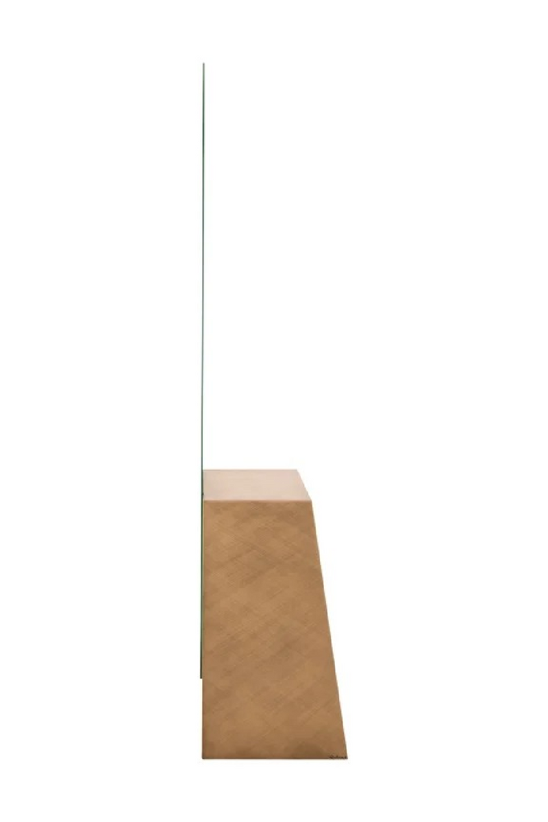 Miroir à base en or brossé | Richmond Interiors Mayla | OROA.fr