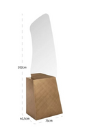 Miroir à base en or brossé | Richmond Interiors Mayla | OROA.fr