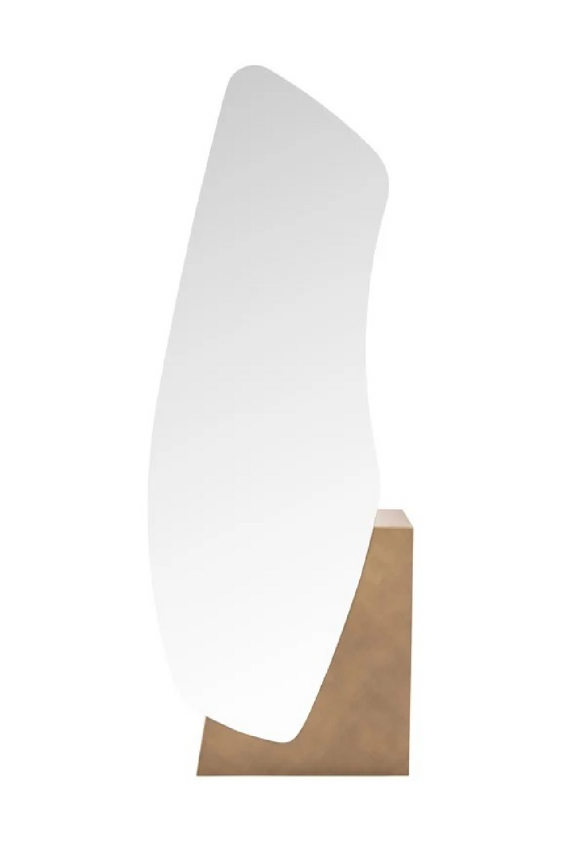 Miroir à base en or brossé | Richmond Interiors Mayla | OROA.fr