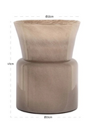 Vase sculptural en verre brun | Richmond Interiors Milo | OROA.fr