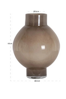 Vase rond en verre marron | Richmond Interiors Celina | OROA.fr