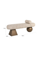 Banc à base géométrique | Richmond Interiors Geneva | OROA.fr