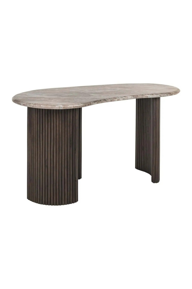 Bureau Courbé en Marbre | Richmond Interiors Rashford | OROA.fr