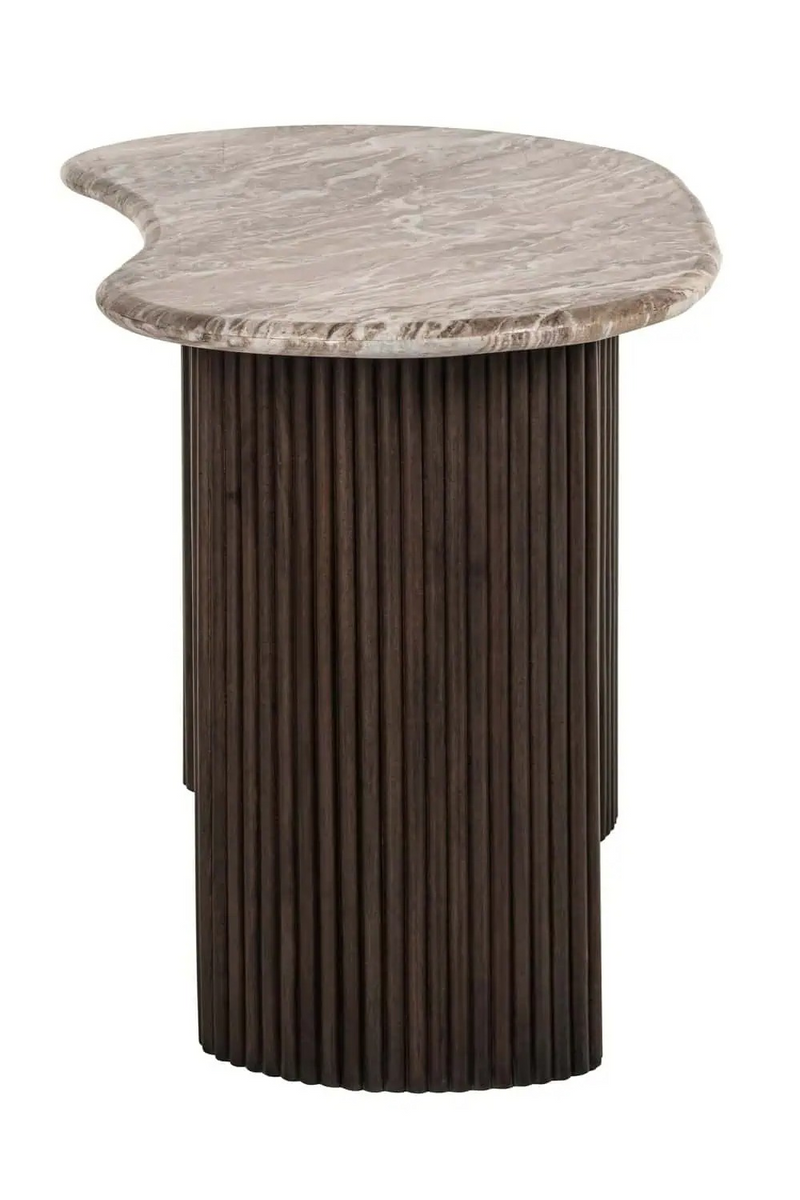 Bureau Courbé en Marbre | Richmond Interiors Rashford | OROA.fr