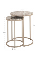 Tables d’appoint gigognes en marbre (2) | Richmond Interiors Fairfax | OROA.fr