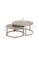 Tables basses gigognes en marbre (2) | Richmond Interiors Fairfax | OROA.fr