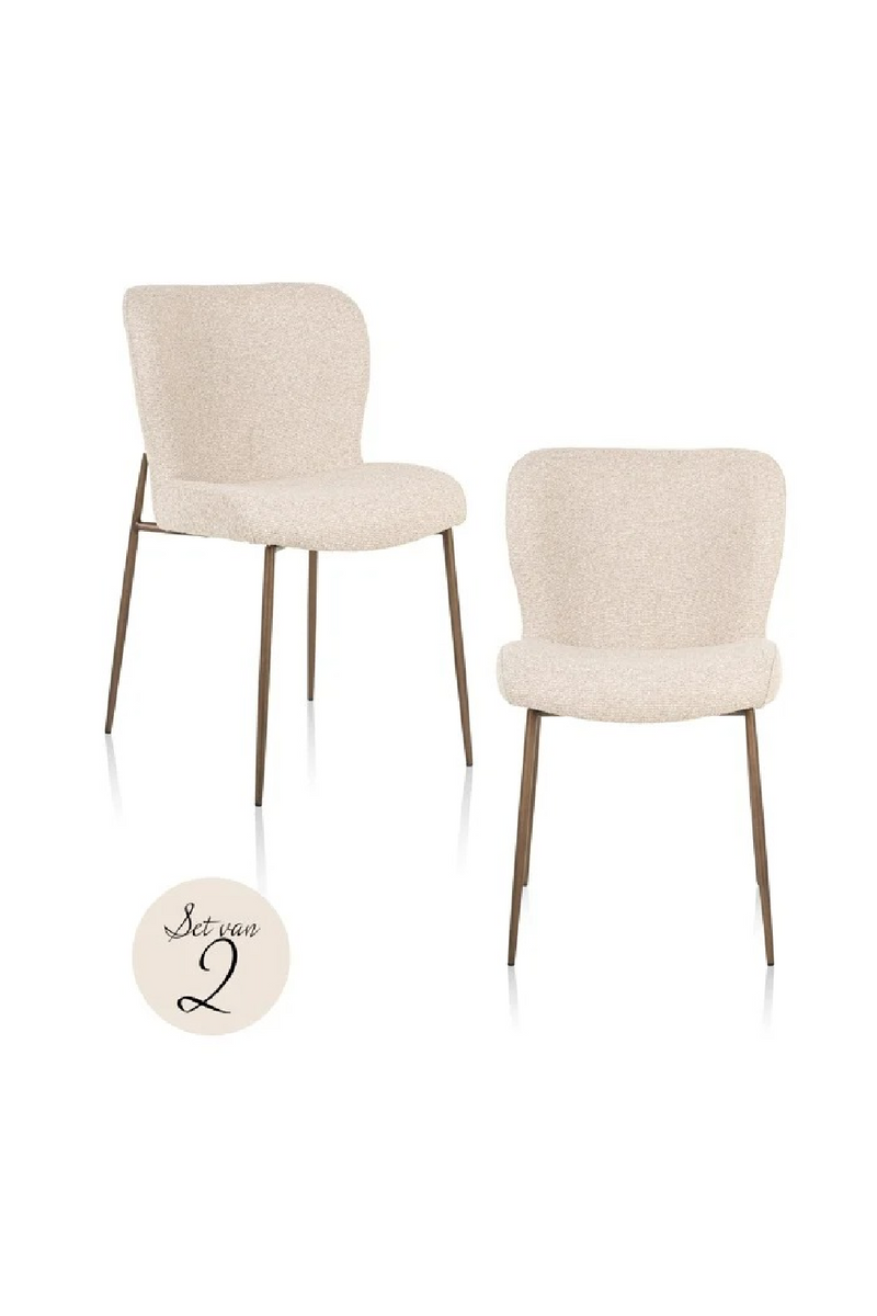 Ensemble de chaises de salle à manger rembourrées (2) | Richmond Interiors Odarby | OROA.fr