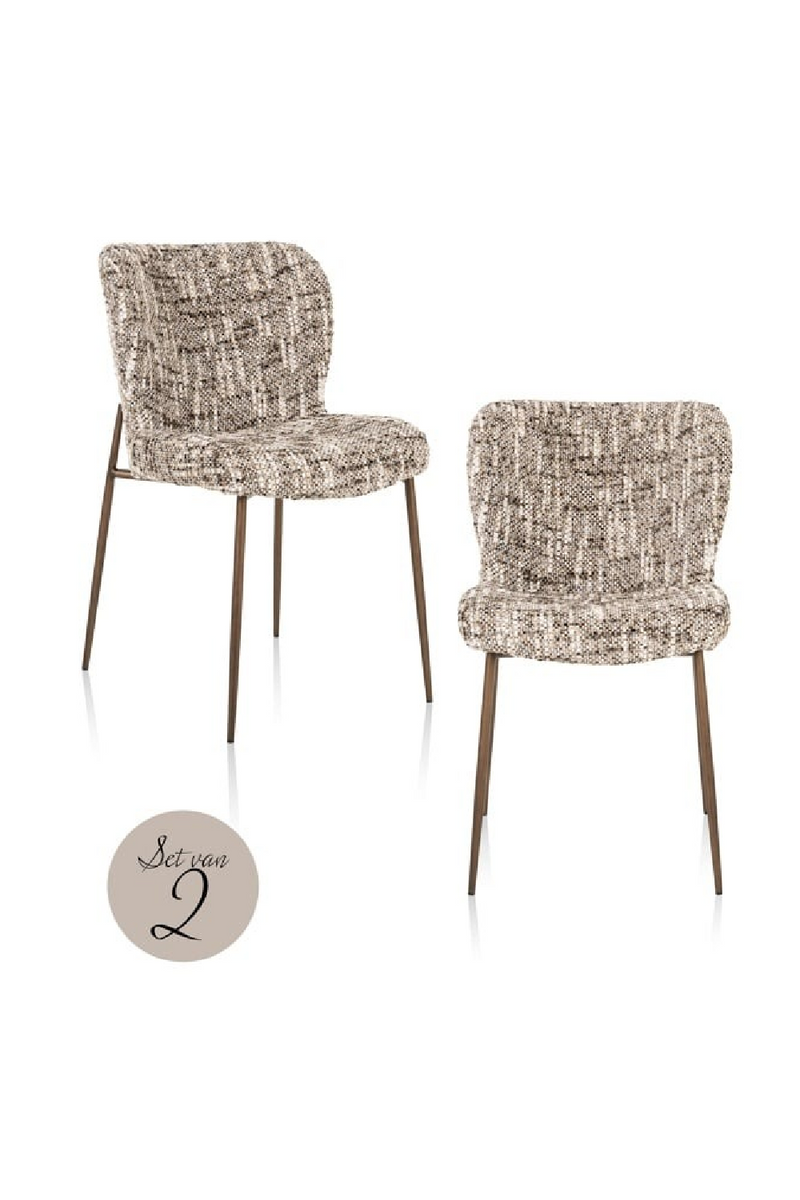 Ensemble de chaises de salle à manger rembourrées (2) | Richmond Interiors Odarby | OROA.fr