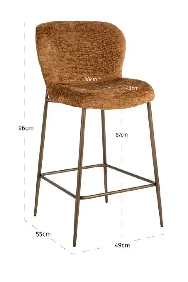 Tabouret de bar rembourré | Richmond Interiors Odarby | OROA.fr
