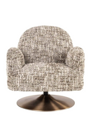 Fauteuil Pivotant De Salon Brun | Richmond Interiors Kagney | OROA.fr