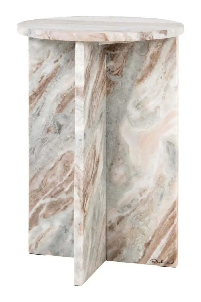Table D’appoint en Marbre Rose | Richmond Interiors Vevey | OROA.fr