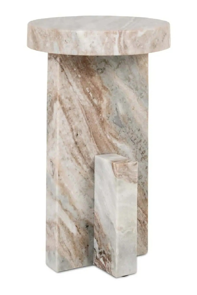 Table D’appoint en Marbre Brun | Richmond Interiors Sion | OROA.fr