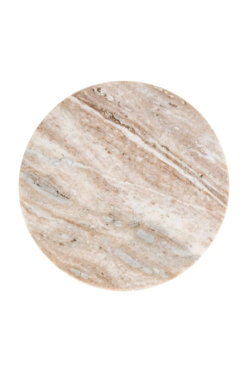 Table D’appoint en Marbre Brun | Richmond Interiors Sion | OROA.fr