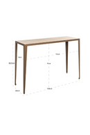 Console en porcelaine beige | Richmond Interiors Severine | OROA.fr