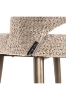 Tabouret de Comptoir à Dossier Découpé Beige | Richmond Interiors Delphine | OROA.fr