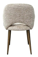 Fauteuil de Salle à Manger à Dossier Découpé Crème | Richmond Interiors Delphina | OROA.fr